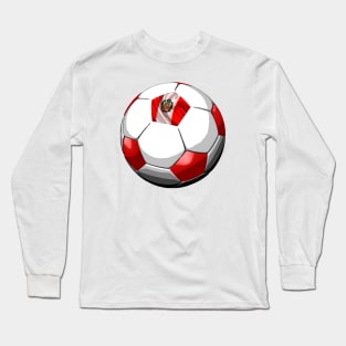 Peru Soccer Long Sleeve T-Shirt